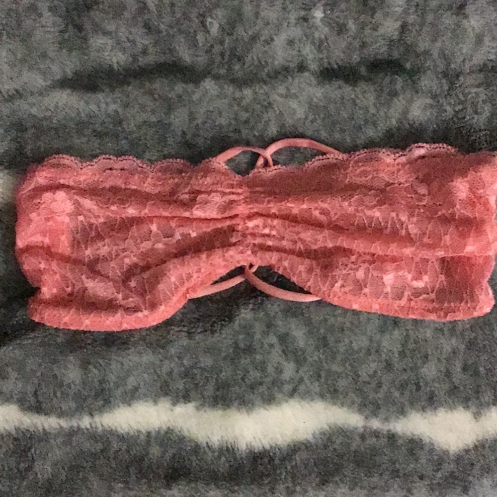 Free People strappy lace bandeau bralettes. NWOT